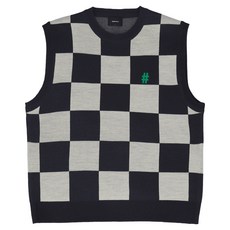 Beentrill 格紋圖案針織背心 BA231KV001