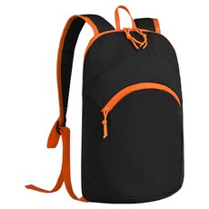 American Road 日常簡約戶外野外登山後背包 HR2341-A, 黑色