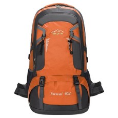 American Road 男性大容量戶外登山後背包 60LHR2346, 橘色