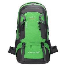 American Road 男性大容量戶外登山後背包 60LHR2346, 綠色