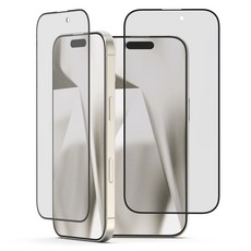 MOLAN CANO 全覆蓋霧面防指紋手機螢幕保護貼 透明 2片組, 1套