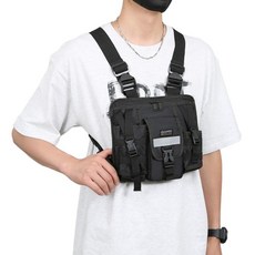 American Road 男士用越野戶外穿戴式背心包 HR2345, 黑色