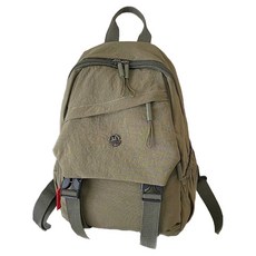 American Road拉鍊扣環休閒戶外登山背包 HR2342, 卡其色