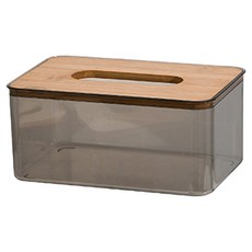 Him Room實用衛生紙盒, 透明灰色