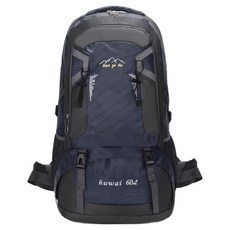 American Road 男性大容量戶外登山後背包 60LHR2346, 海軍藍