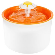 小花寵物飲水機 PR-F03, 1個, 橘色