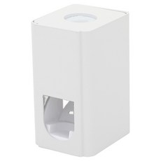 FAmILyLIFE 生活 航太鋁無痕壁掛自動擠牙膏器 無痕貼款 A-246-W, 1個, 簡約白