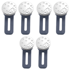 FaSoLa 可調節式褲腰扣環 2個, 銀白色, 3套