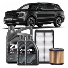지크 X8 0W-30 엔진오일세트 출장교체, 1세트, 기아, 쏘렌토 MQ4 가솔린 터보 2.5