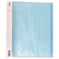 Teachers 3孔O型環透明文件夾 240 x 310 x 25 mm x 20p, 天藍色, 2個