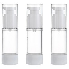 27리빙 진공 휴대용 소분 여행용 공병 50ml, 3개, 화이트 + 투명