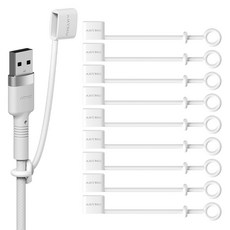 아트뮤 USB 단자 실리콘 보호캡 A타입 화이트, 10개