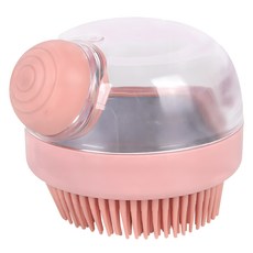 Truly House 洗澡按摩舒 寵物洗澡按摩梳/貓梳/狗梳/梳子 4D握感PRO款, 粉色, 1個