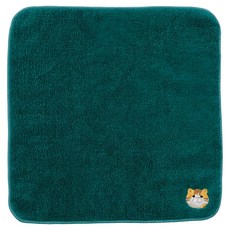 NEKONOBA NYASA 今治手帕 寵物用 日本製 240 x 240mm, 綠色, 1個