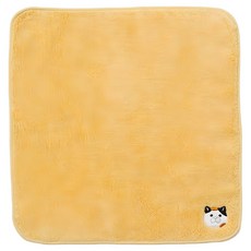 NEKONOBA NYASA 今治手帕 寵物用 日本製 240 x 240mm, 黃色, 1個