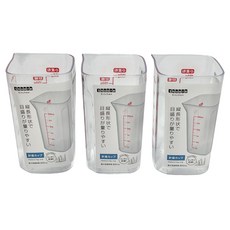 IP System 方形量杯3件組, 透明色, 300ml, 1組