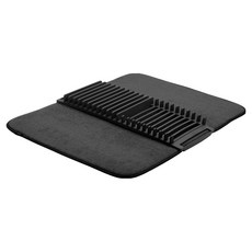 UMBRA 吸水墊 + 碗盤瀝水架, 1個, 墨黑