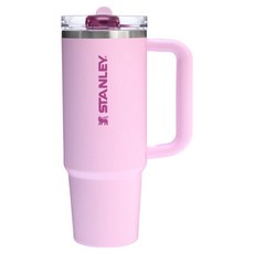 STANLEY 台灣公司貨 防漏吸管隨手杯, 880ml, 春櫻粉, 1個