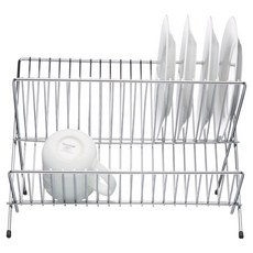 KitchenCraft 摺疊碗盤瀝水架 36.5cm, 1個, 銀色