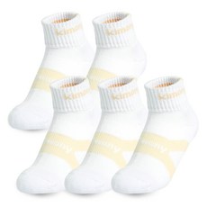 KIMONY 女性中筒運動襪5雙組, 1套