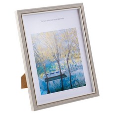 iINDOORS 典雅復古相框 6 x 8吋 含立架 170g, 灰色, 1個