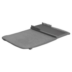 UMBRA Udry 吸水墊+碗盤瀝水架, 1個, 昏灰