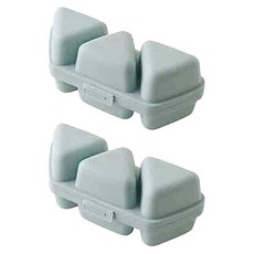 6格三角飯糰模模具, 藍色, 2個