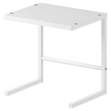 半島良品 日式鐵藝收納架/小家電置物架 附托盤, 1層, 白色