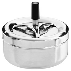 Premier 下壓式菸灰缸 13cm, 亮銀色, 1個