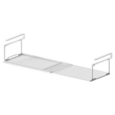 半島良品 日式鐵藝可伸縮柜類分層隔板 普通, 白色, 1個