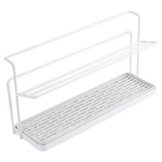 SUNORO 家用雙層桌面瀝水杯收納架, 1個, 白色