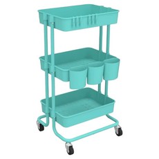 CAXXA 凱撒 耐重置物推車 3層, 蒂芬尼藍, 1個