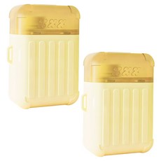 咪咪購物 耳洞清潔線/耳洞清潔器 行李箱款 黃色 240根, 2個, 薄荷味