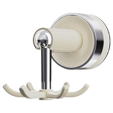 免鑽孔旋轉式廚房用具掛架, 1個, 奶油色