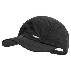 Mizuka 戶外跑步戶外透氣輕量棒球帽, 黑色