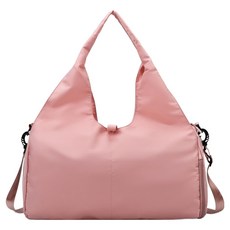 Parajuni 女性用甜美風運動大容量瑜珈墊固定健身運動包 HJ0525, 粉紅色, 1個