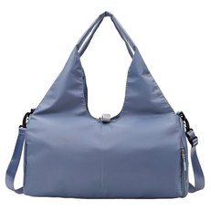 Parajuni 女性用甜美風運動大容量瑜珈墊固定健身運動包 HJ0525, 藍色, 1個