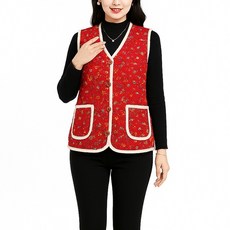 The Syrup 女性保暖鋪棉奶奶款醃菜防寒刷毛背心 B