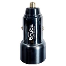 Bruce 車充 1PD + 1USB 60W充極霸 BR-336550-BK 曜黑色, 1個, 2口