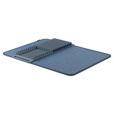 UMBRA Udry 吸水墊 + 碗盤瀝水架 61cm, 煙灰藍, 1個