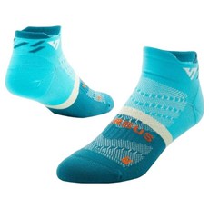 Bulseoseu 腳踝跑步運動襪, 1個, 加勒比藍