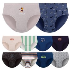 엠알키즈 남아용 삼각팬티 10종 세트