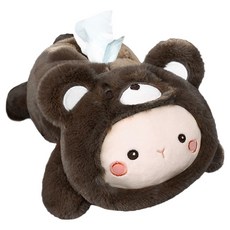 bebehome 超Q動物/車用/扶手/椅背衛生紙盒, 1個, 小熊 咖色