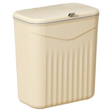 Signpost 廚房用垃圾桶 現代設計 附蓋款, 奶油色