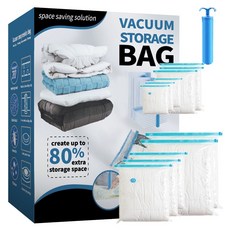 Locus 真空棉被壓縮袋11件組 + 手動抽氣泵組合, 1套