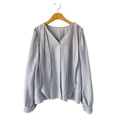 時尚黑 Kutarun 飄逸V領綁帶雪紡衫 cpbl5825k57