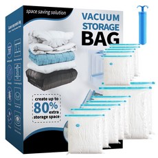 Locus 真空棉被壓縮袋 12入 + 手動抽氣泵組合, 1套