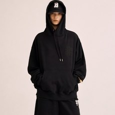 Beentrill 男女通用 模糊縫線Hashtag寬鬆版連帽T恤 BA241HM002