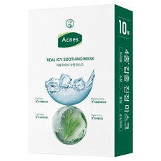 아크네스 리얼 아이시 수딩 시트 마스크, 1개, 10개입