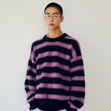 VISION STREET WEAR 男女通用毛絨條紋針織衫 VS2403KT02